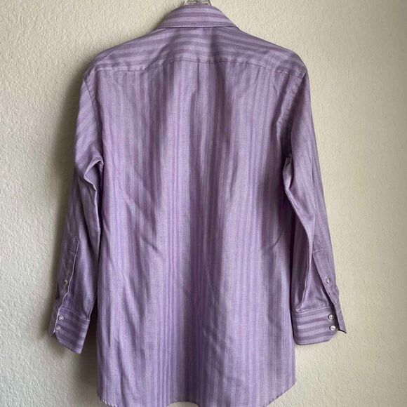 Hugo Boss Men's Regular Fit Pastel Purple Cotton Dress Shirt 41 16 - Picture 2 of 11